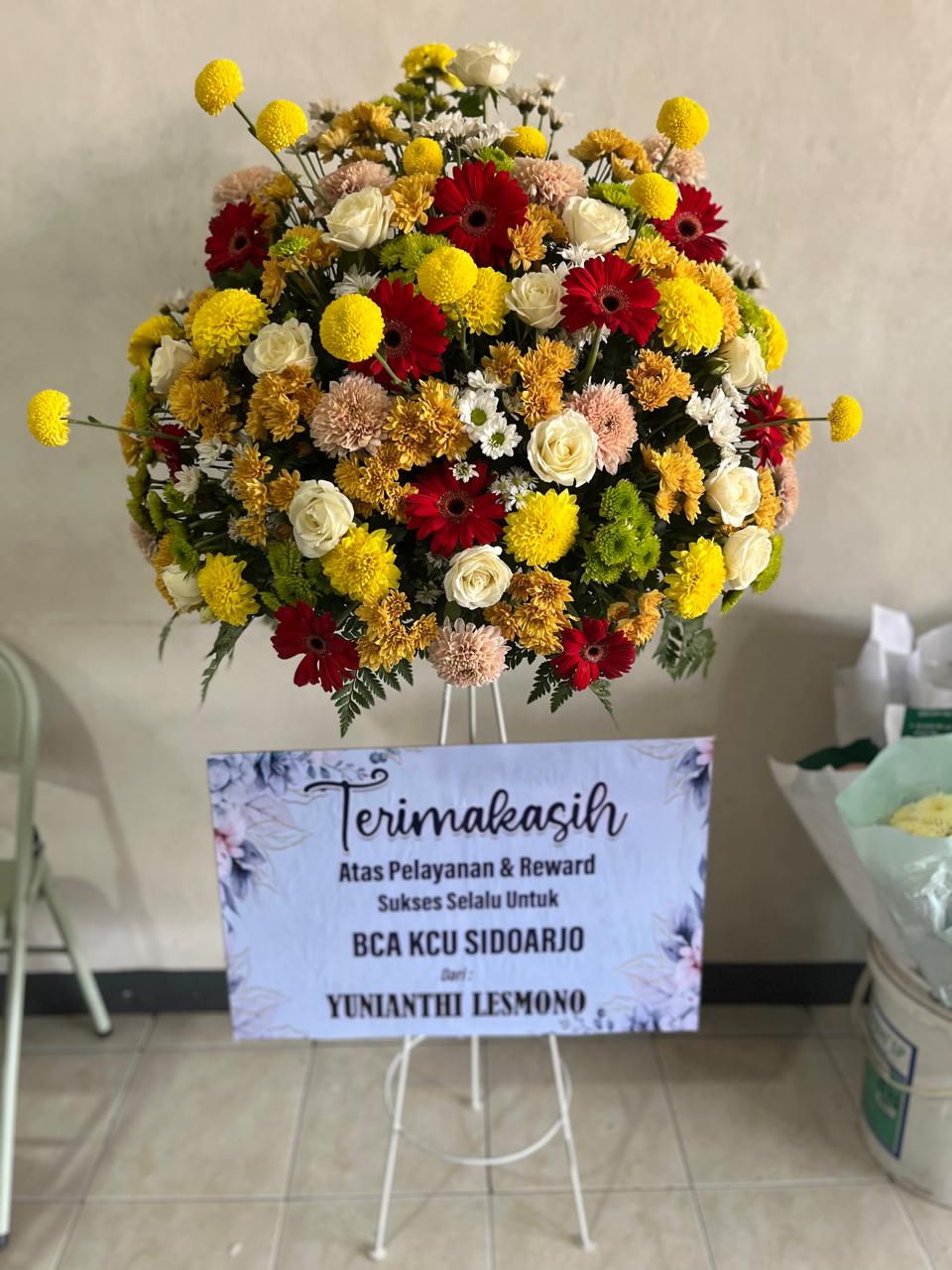 Standing Flower Ucapan Terimakasih